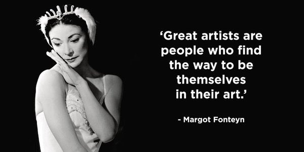 TheRoyalBallet's tweet photo. Some #WednesdayWisdom from ballet great Margot Fonteyn ^C https://t.co/YbpshBmD6b