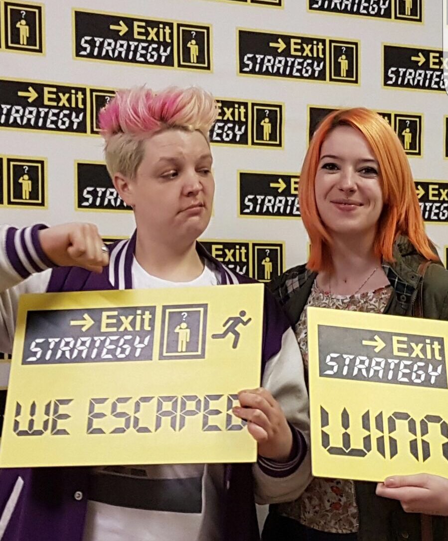 JessicaGiraffe's tweet image. @ExitStrategyLPL was amazing! We escaped! @toe_knee42