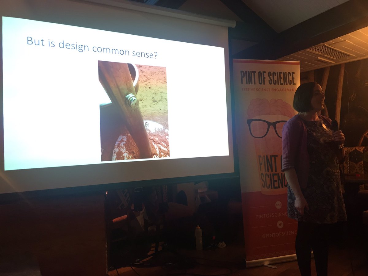 STEM_ON_Notts's tweet photo. Push or pull the button? #IsCommonSenseThatCommon? HF Eng #scienceindesign #pint16 @pintofscience @scsharples https://t.co/EhtssBqP8A