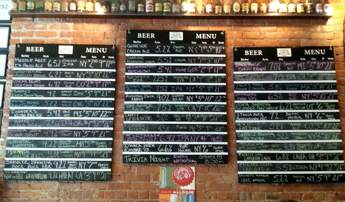 Current #taplist! Get <a href="/GrimmAles/">Grimm Artisanal Ales</a> while is still pouring! <a href="/hanover_sq/">Hanover Square</a> <a href="/CNYDayDrinking/">CNY Day Drinker</a> #craftbeer #syracuse