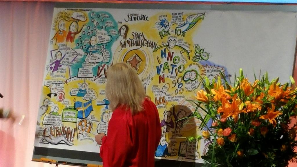 fredrikdrotte's tweet photo. #samhällsgalan fantastiskt jobb av Graphic Recorder @karingronberg även känd från Väsbys ÖP-dialog :) https://t.co/9muQ7Q1heO