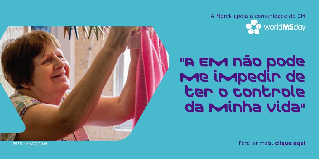 merckgroup's tweet photo. Magali há 39 anos com EM, não abre mão de sua independência e ajuda outros pacientes através da ABEM. #MSday24 https://t.co/3xndRBWA2R
