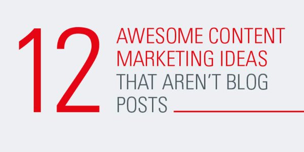 PatriceTruong's tweet image. 12 Awesome #ContentMarketing Ideas That Aren't Blog Posts (#Infographic) bit.ly/1MFHNOf