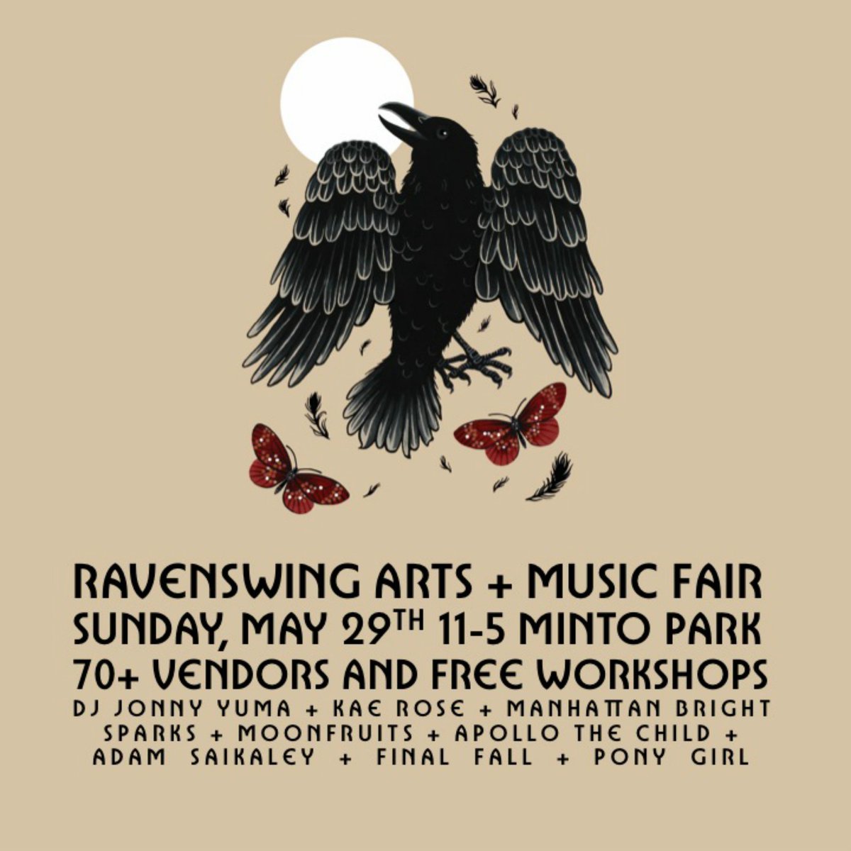 TLS_Creations's tweet photo. Just a few days away! Come see us &amp; other amazing artists! Minto Park (Elgin @ Gilmour) May 29 FREE! @RavenswingDIY https://t.co/7DbDNCH4fd