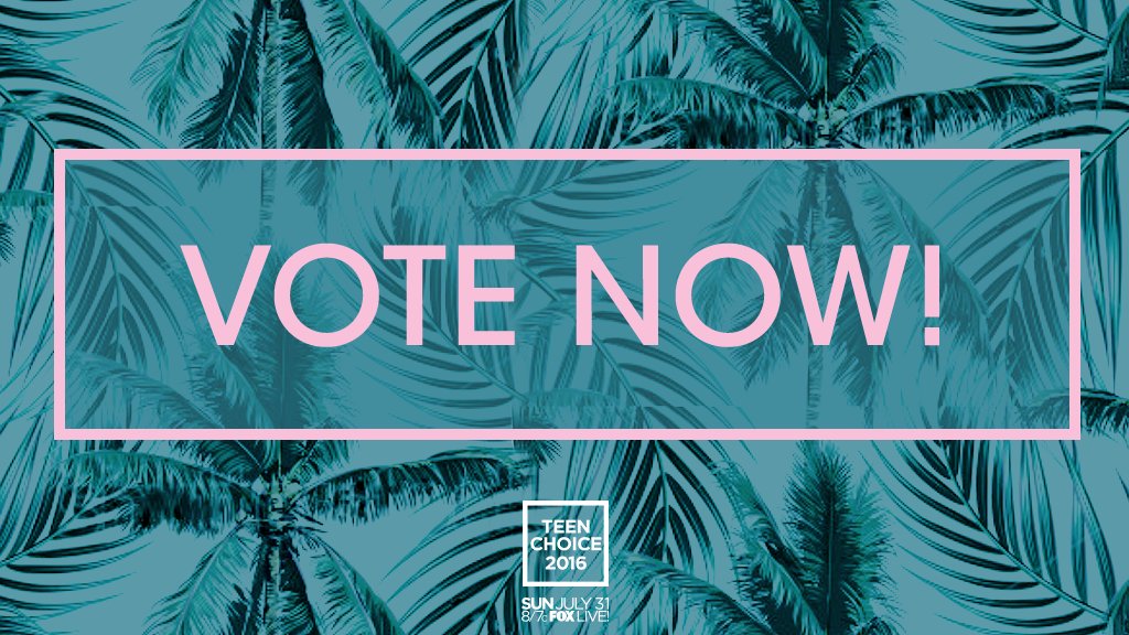 TeenChoiceFOX's tweet photo. The Wave One categories are here! Be sure to vote before this wave closes! https://t.co/lLqNHeARbz#TeenChoice https://t.co/oBx0j2alq1
