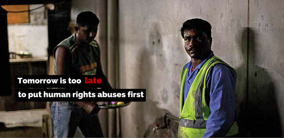 ISQW2022's tweet image. Tomorrow is too late to put human rights abuses first. #Qatar2022 #WorldCup2022 #laborrights @goal @FIFAcom