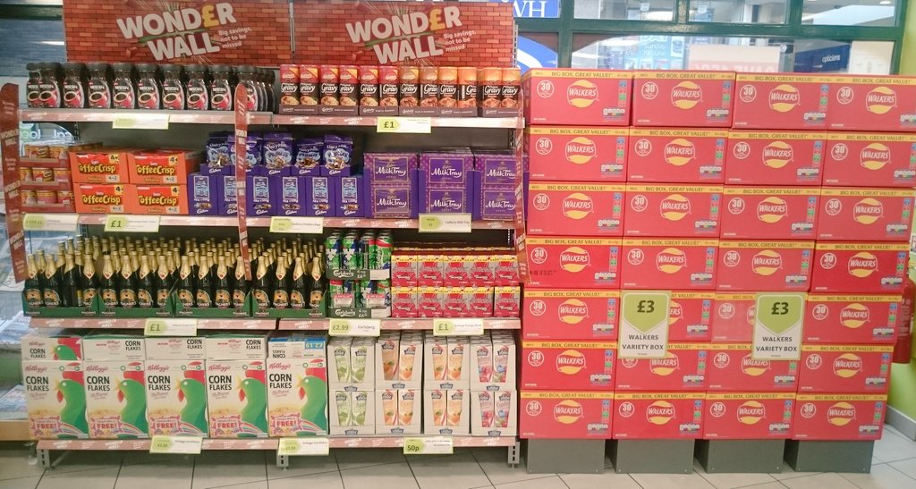 MyLocalHudds's tweet image. Today we've added a new wonder to the wall. Walkers 30 pack for just £3! Thata just 10p a pack! #mylocal