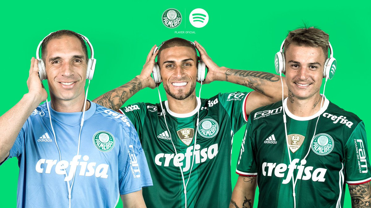 Palmeiras's tweet photo. Sobe o som, torcedor! 🎵
Ouça nossas playlists no @SpotifyBR: https://t.co/SGL4X5zWvO
 #Sporcofy #PalmeirasSpotify https://t.co/bdvtgG0fIQ