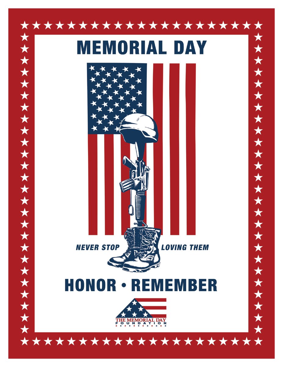 MemorialDayFnd's tweet photo. Download this image to support Memorial Day, here:
https://t.co/eRWo8s4hWU #memorialdayfoundation #memorialday https://t.co/bhIRq85A9T