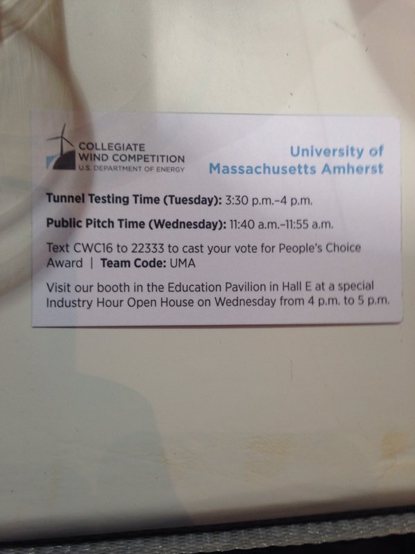 PopsRWB's tweet photo. I voted for @UMassAmherst @UMassMinuteWind text instructions below. #goumass https://t.co/AR3Kb0iahJ