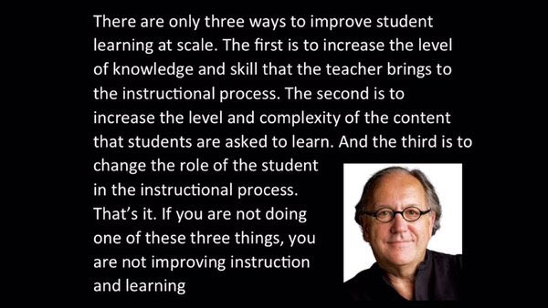AmericanReading's tweet image. #InstructionalCore: Level of complexity, knowledge/skills Ts bring into process, role of Ss in instructional process