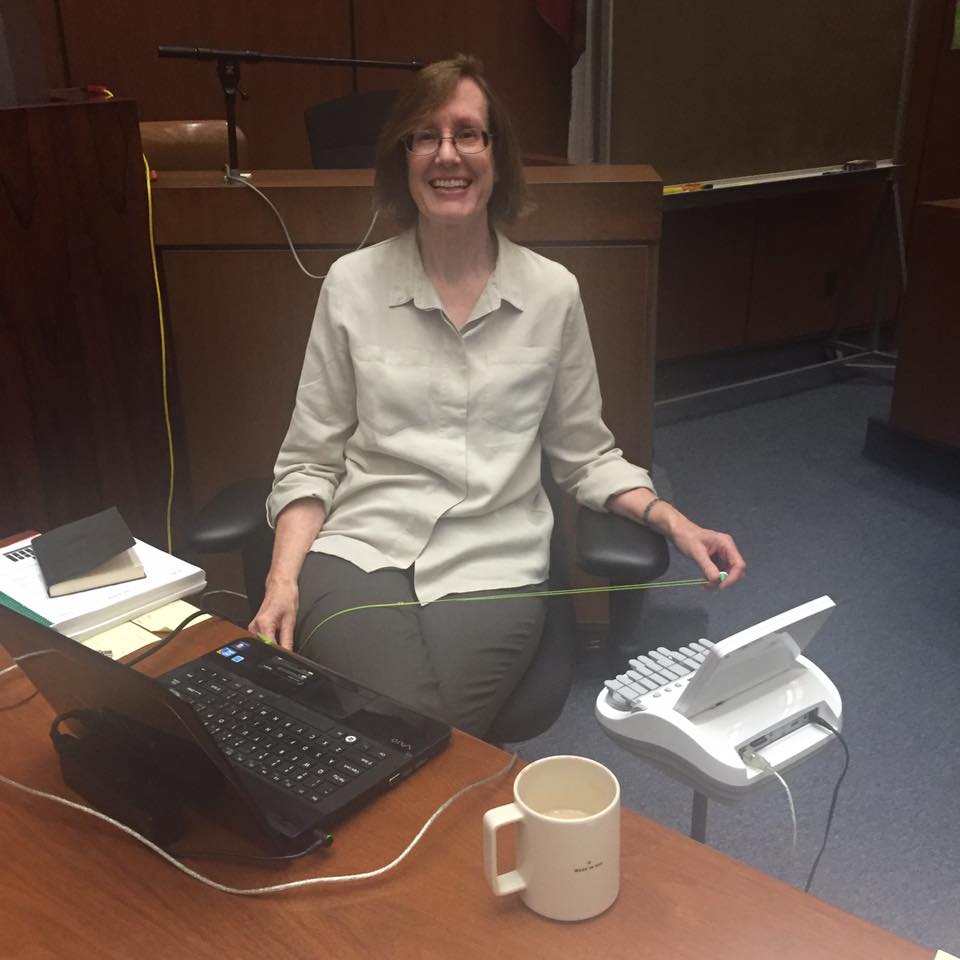 <a href="/LACCRA_org/">LACCRA</a> #SEIUSolidarity #courtreporters Anne Stewart, LASC Court Reporter