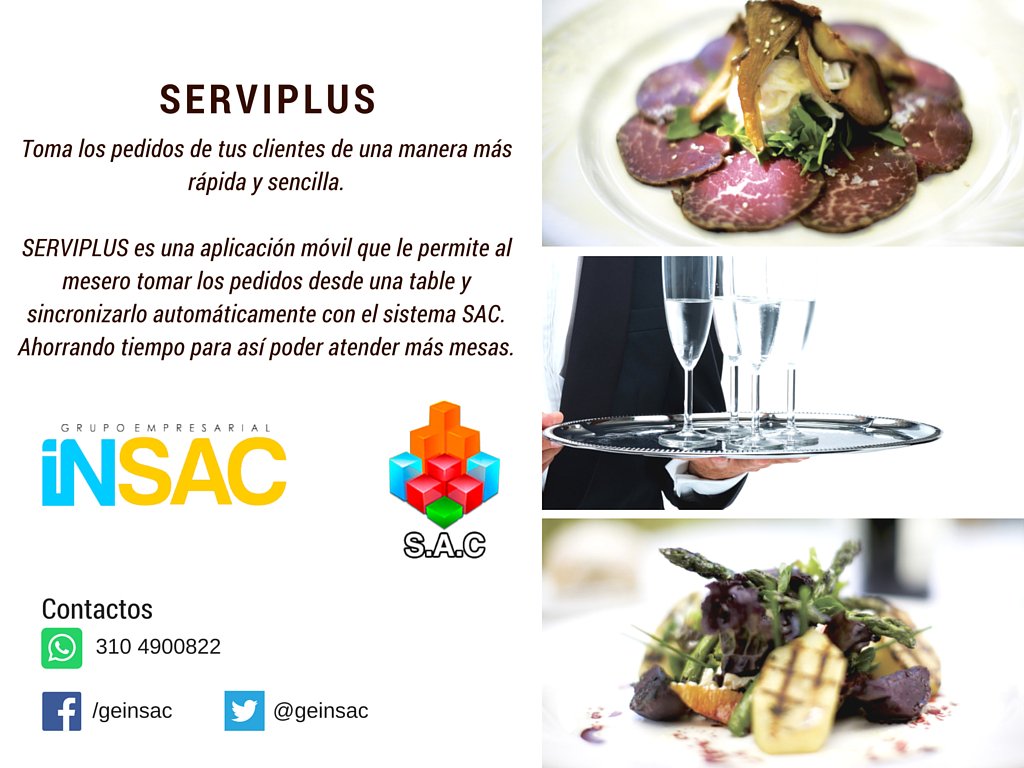 geinsac's tweet photo. Reduce el tiempo de atención, ahorra en papelería y automatiza tus procesos. #INSAC #Restaurantes
Contactanos ya! https://t.co/bwhZPXPykF
