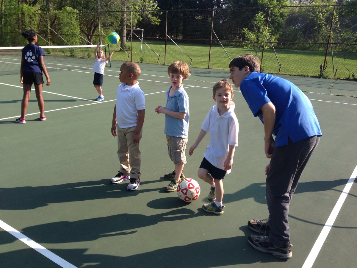 ACPhysED's tweet photo. K students had a blast with their middle school friends in PE this am! @ACSRochester @amymealey1 @BarbieBking https://t.co/fA4oAer4KC