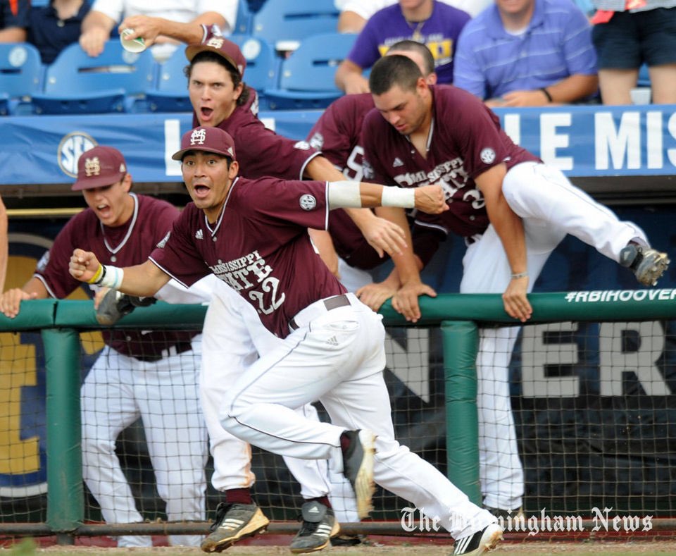 MSUhistory's tweet photo. 5/25/2012- Luis Pollorena's sac fly tied it in the 9th &amp; Matt Britton hit the game-winner in the 10th.
MSU 4
LSU 3 https://t.co/nq4goLAJ3W
