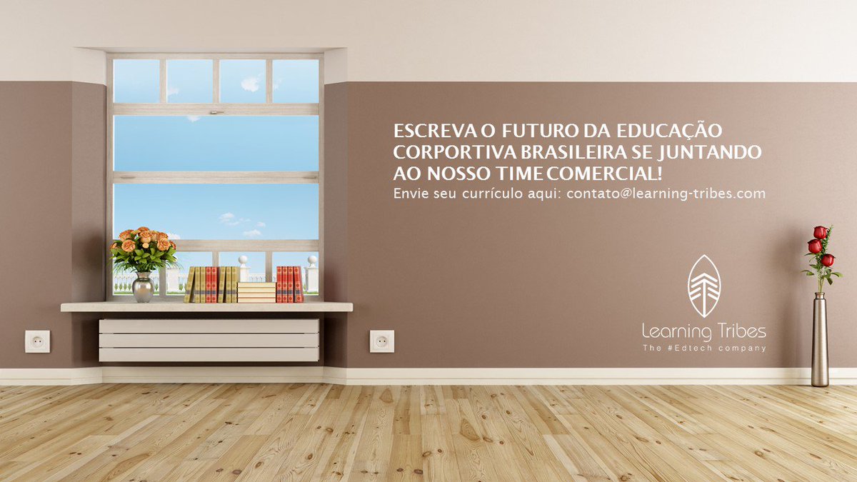 Learning Tribes BR (@learningtribesb) on Twitter photo Escreva o futuro da educação corporativa brasileira se juntando ao nosso time comercial! contato@learning-tribes.com Escreva o futuro da educação corporativa brasileira se juntando ao nosso time comercial! contato@learning-tribes.com