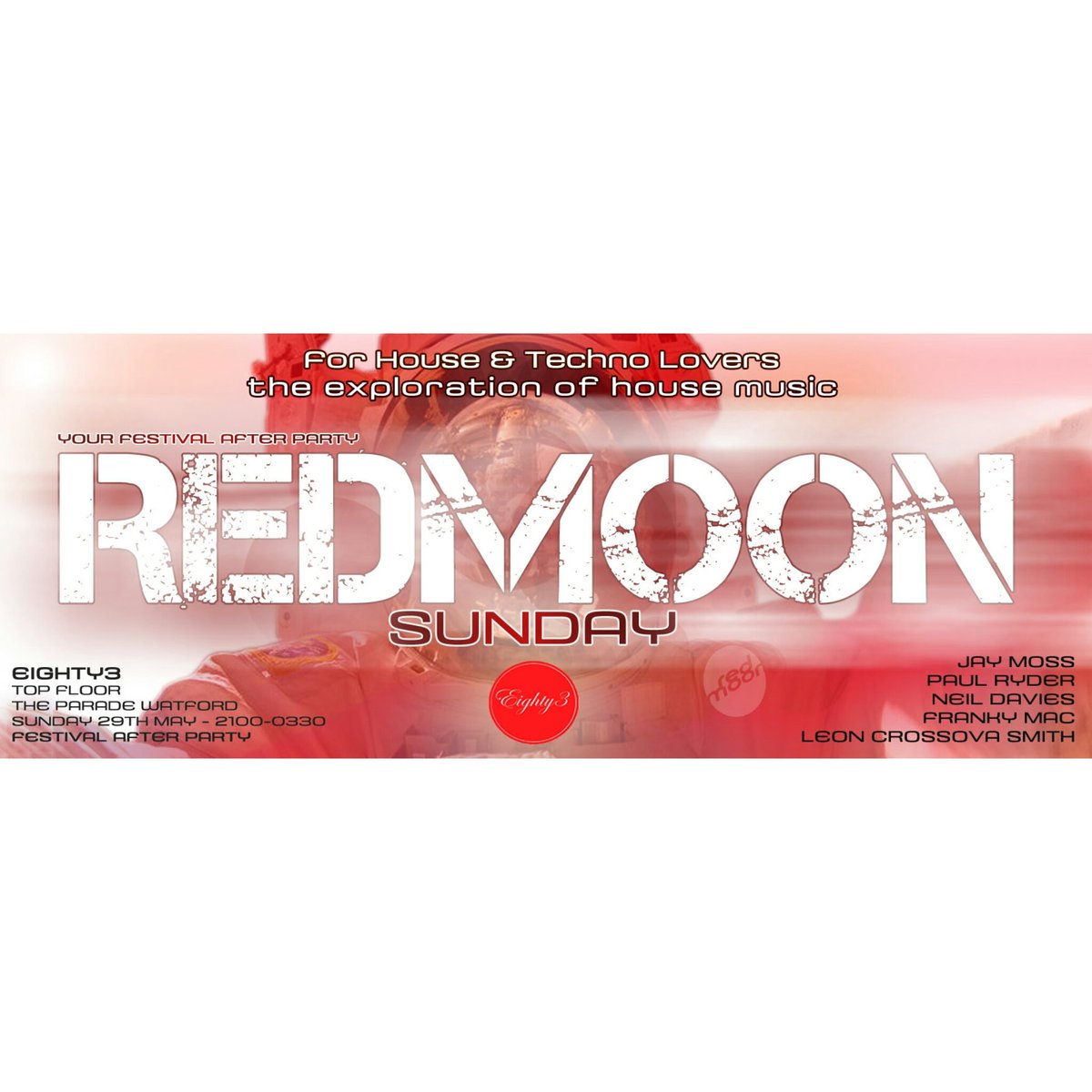 RedMoonEnts's tweet image. #bankholsunday #festafterparty @eighty3watford  #housemusic #techmusic #SoulfulHouse #Redmoon #explorehouse