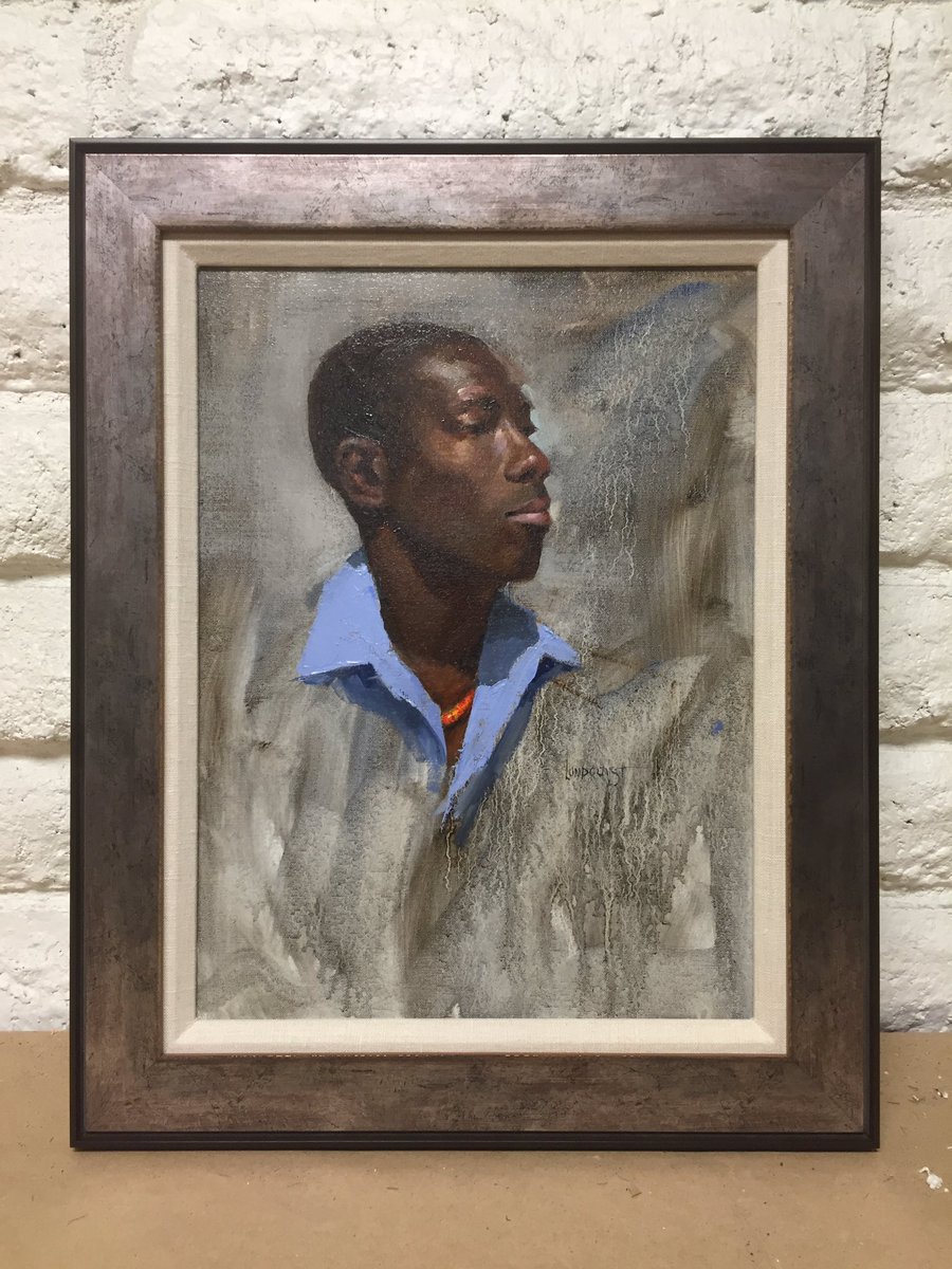 FrameWorksAZ's tweet image. We love local artists! This oil painting we recently framed turned out awesome! Need canvas stretched? We do that :)