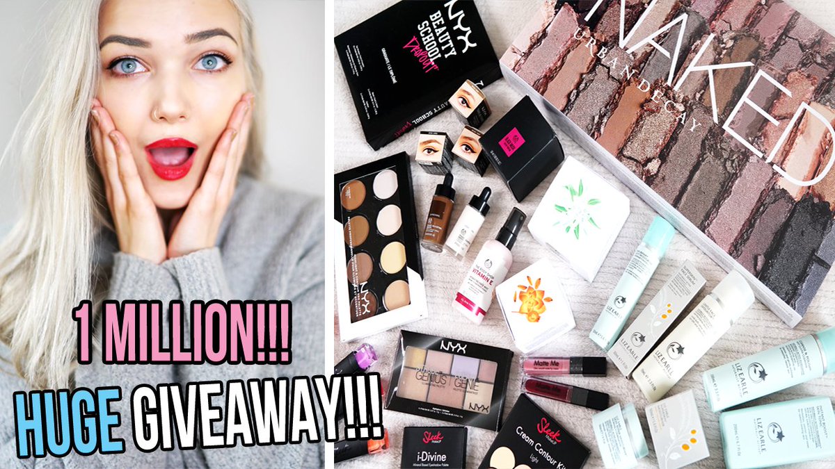 1 Million Subscribers + HUGE MAKEUP GIVEAWAY! Watch youtu.be/82srIPYD0Vc for info on how to enter!