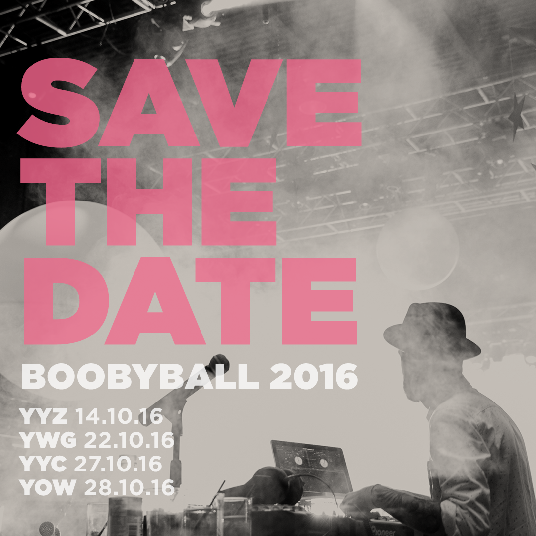 boobyball's tweet photo. Save the date. #Boobyball is back this year &amp; coming to a city near you! #YYZ #YYC #YWG #YOW https://t.co/jX9chpAc8m https://t.co/1qgCLqiDFM