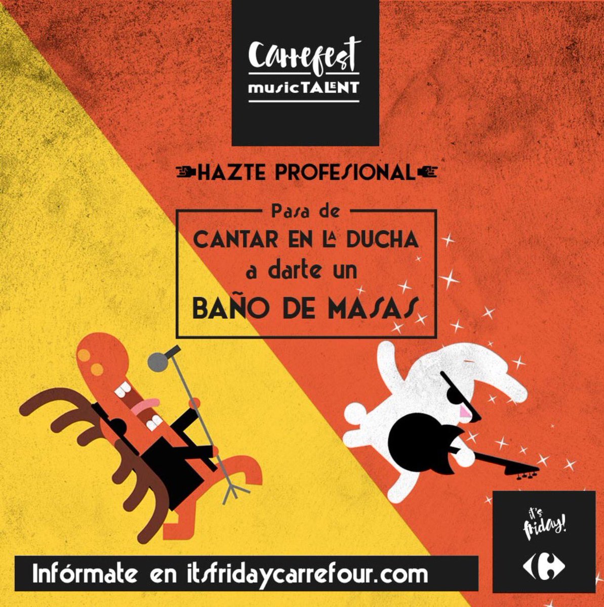 Mjtf08Berma's tweet photo. ¡Abierto el plazo de participación de #CarrefestMusicTalent! @CarrefourES https://t.co/Re2sMXi1LH