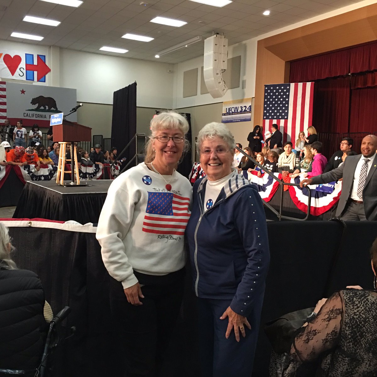 BSpuds's tweet photo. #Hilary #ufcw #local324 #WomenInTheWorkforce2016 #rallytime https://t.co/RigKBtwB8C