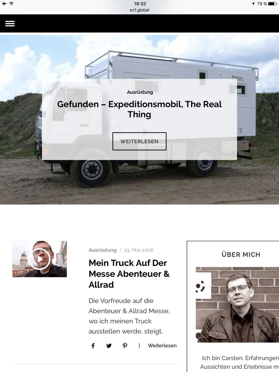 Meine neue Seite ez1.global ist frisch online, freue mich über Euer Feedback