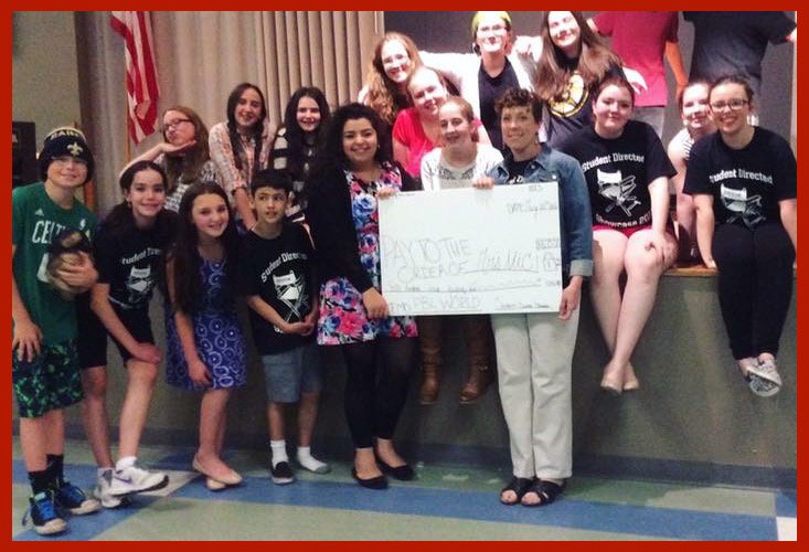 Saco_Bobcats's tweet photo. Last week's One Acts raised over $700 to send Ms. Nic to a conference in Cali. #studentdirected #fundraiser #pbl2016 https://t.co/SbLfDg0wYO