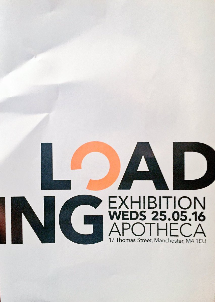 thedeptofdesign's tweet photo. #Graphic #design #exhibition this evening. At #apothica in the #northern quarter #mcr Get on down! https://t.co/g9BtmvPPex