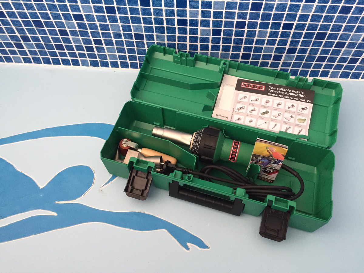 GeneralPiscinas's tweet photo. Estrenamos equipo @LeisterCorp para instalación de Lámina armada, la solución definitiva para rehabilitar su piscina https://t.co/KyyA0zaPJb
