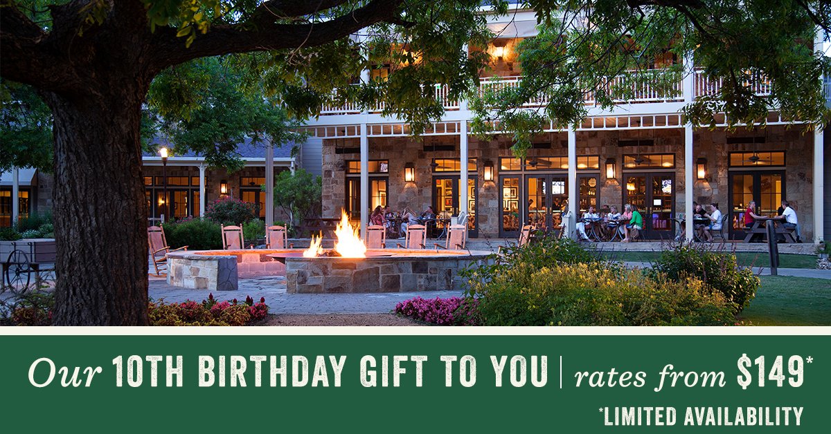 hyattlostpines's tweet photo. Seize the deal! Stay May 30, 31 &amp; June 1 w/ rates from $149: https://t.co/RLuiGpOjF5 #HyattLostPines10 #birthday https://t.co/ZbHpwr5T58