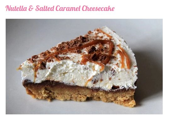 ItsSarahSibley's tweet photo. If you like Nutella, Salted Caramel &amp; Cheesecake, you'll love this recipe! https://t.co/8FpFlLUvRR #nutella #baking https://t.co/gO3QovMTck