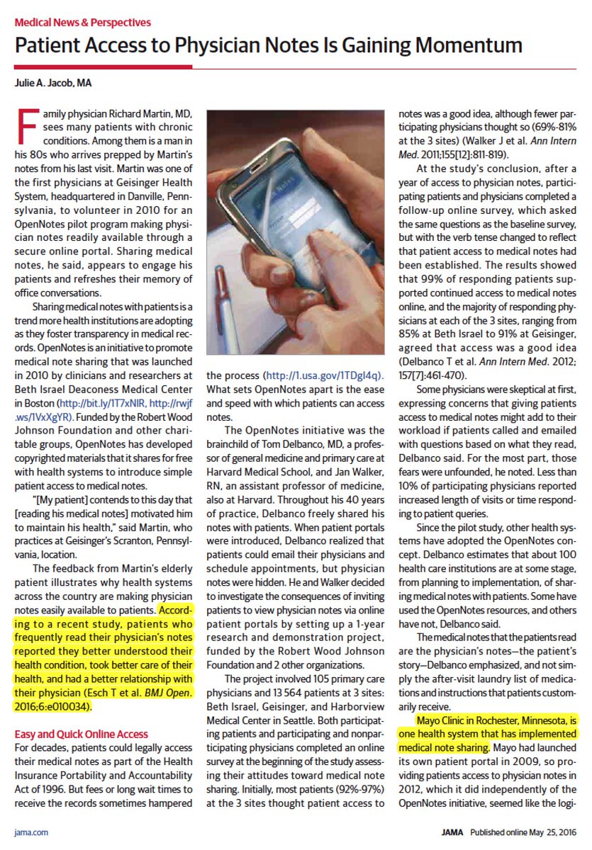 EricTopol's tweet photo. Not sure I'd call this momentum, but 2 leading centers adopting @myopennotes https://t.co/R83InqQawf
@JAMA_current https://t.co/W02ZM1NL7s