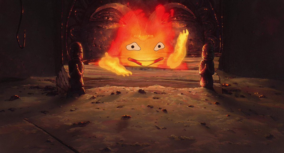 gen_ghibli's tweet photo. "¡Ha llamado a los espíritus de la oscuridad! ¡Pasó lo mismo una vez que una chica le dio calabazas!"

(El castillo ambulante) https://t.co/9tg0rA53jE