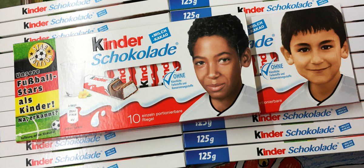 euronews's tweet photo. Pegida objects to #Kinder using images of non-white children on its chocolate wrappers    https://t.co/Y7HsU6b8cs https://t.co/sejrBiNNEB