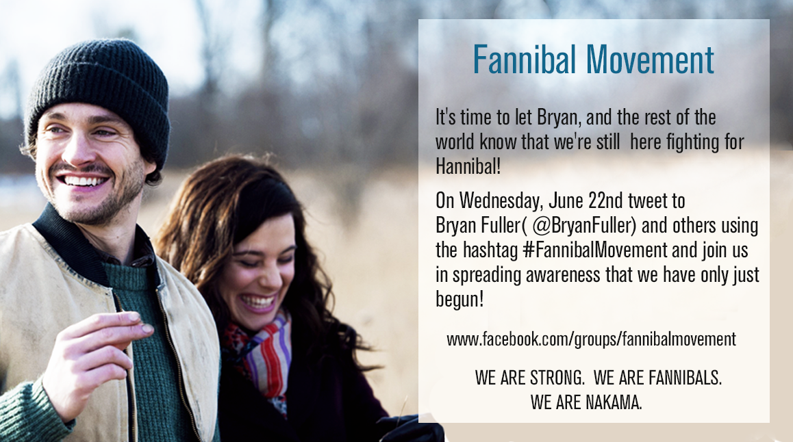 Mermaid_Najda's tweet image. June 22 let's try to make everyone know that #Fannibals are still here fighting!(Banner by @LadyHydrangeas)