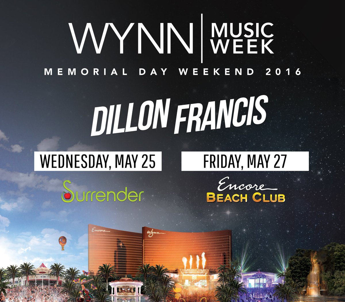lvkittykat's tweet photo. @DILLONFRANCIS kicks off MDW2016 starting tonight @SurrenderVegas and Friday at @EncoreBeachClub ! https://t.co/11OCznWwLU