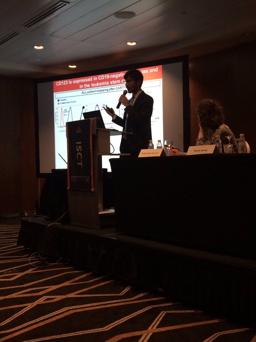DrPHanley's tweet photo. ESP Dr Marco Ruella discussing moving beyond CART-19 at the ISCT annual meeting. @ISCTglobal #ISCT2016 #isct_esp https://t.co/noeQ7JohXj