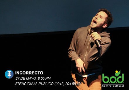 cculturalam's tweet image. La última función del Stand Up Comedy #Incorrecto es este 27 MAY  8:00 PM ¡No te la pierdas! goo.gl/qzoKny