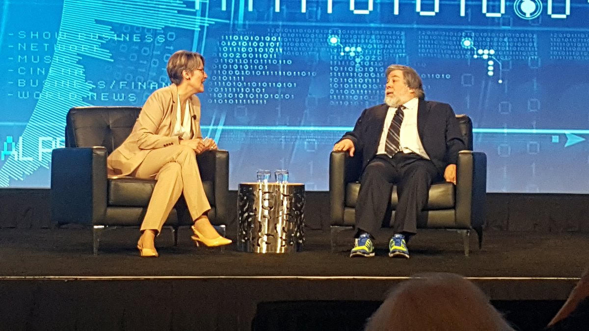 CaseyKope's tweet photo. #SteveWozniak's sneaker game was on point! #FISConnect 👊🏆💯 https://t.co/x9uVu7DubI
