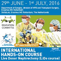 frank_dor's tweet photo. One final #spot available for the #LIDO2016 course #live #donor #nephrectomy @esottransplant https://t.co/xQ1rZBoJN3 https://t.co/nDccYP4JQF