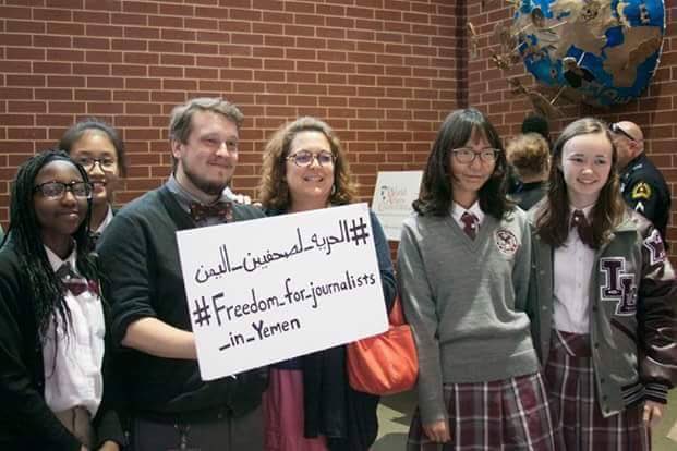 amalm0hammed's tweet photo. #Freedom_for_journalists_in_Yemen activists N #Texas stands with the kidnapped journalists held by #Houthi militias https://t.co/bL10xiOzU9