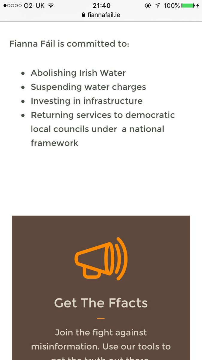 CatSeeley's tweet photo. Googled 'Fianna Fáil Water Charges' to be sure I hadn't imagined promise. But there it is #Black&White #Failers https://t.co/EV6zGCgS2m