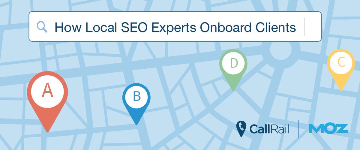 Moz's tweet image. Learn how to onboard clients for Local SEO success with our own @georgefreitag &amp;amp; @CallRail! mz.cm/1OM2WYd