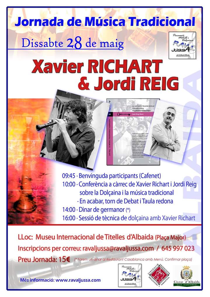 Interessant Jornada de música tradicional <a href="/ravaljussa/">Raval Jussà</a> <a href="/AjAlbaida/">Ajuntament d'Albaida</a>