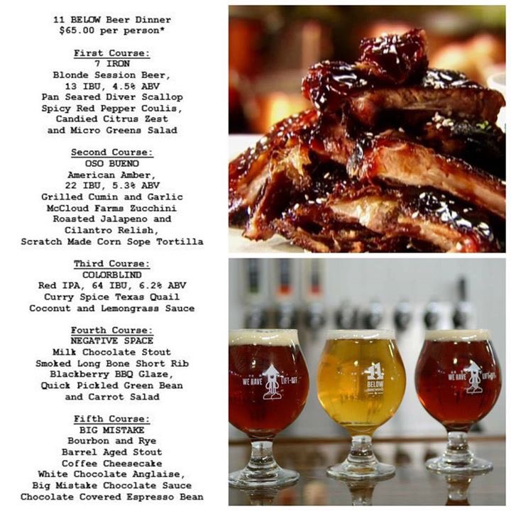 BMTCypress's tweet photo. #BEERDINNER TOMORROW! Chef Bart developed a decadent dinner to pair w/ @11BelowBrewing! Reservations: 281-826-0211! https://t.co/c8YaAcYfOE