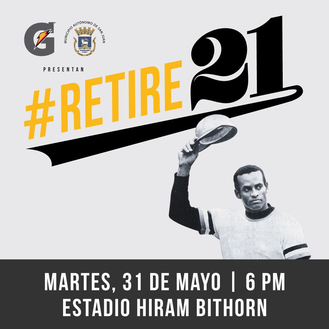 adricrpr's tweet image. Vamos a pedirle a MLB que retire el número del nuestro, Roberto Clemente. #21 #Retire21