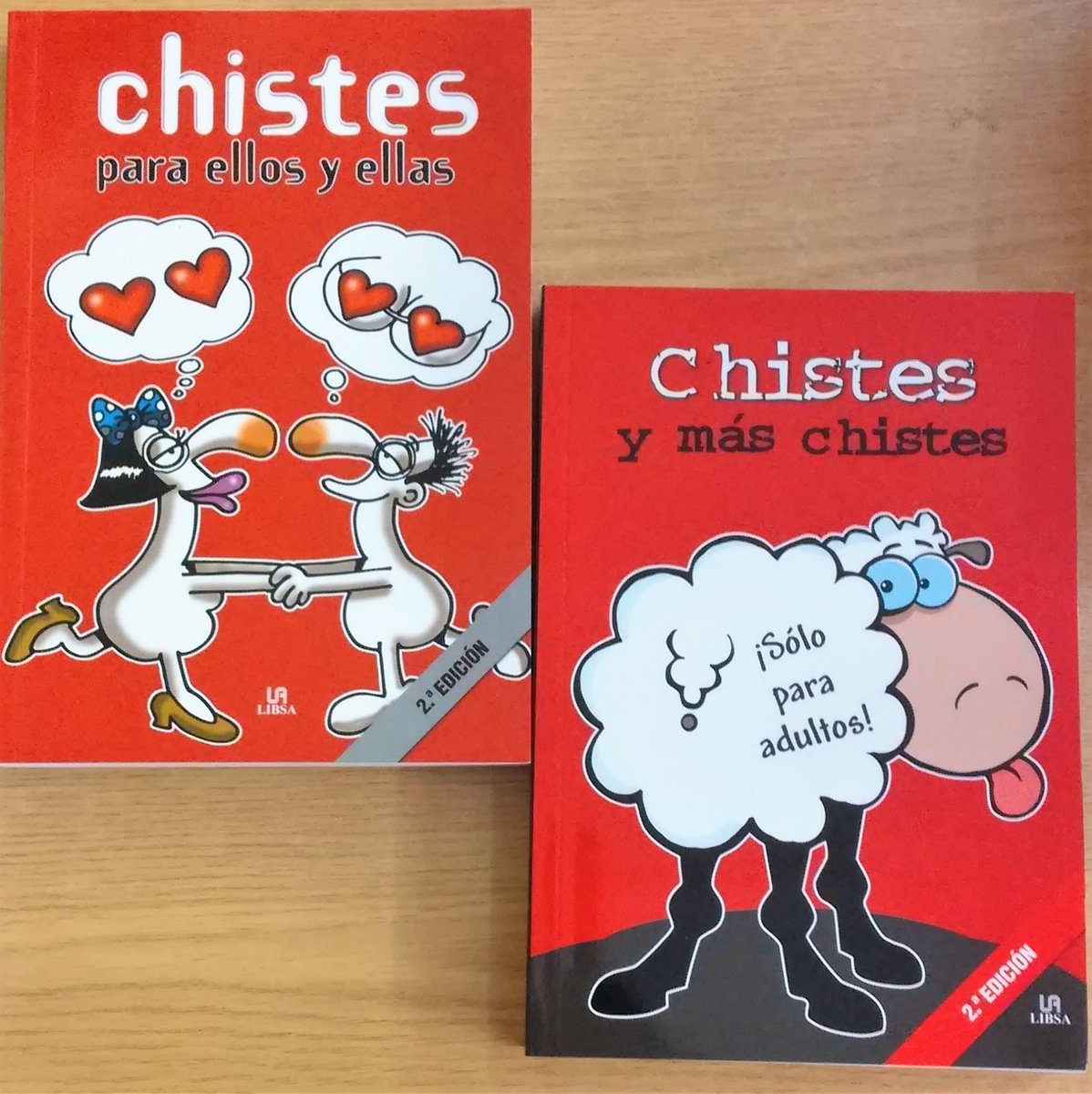 LIBROSALZOFORA's tweet photo. Nada mejor para alegrarnos el día que leyendo unos #chistes #LibrosEnAlcorcon https://t.co/7ez35uuciA