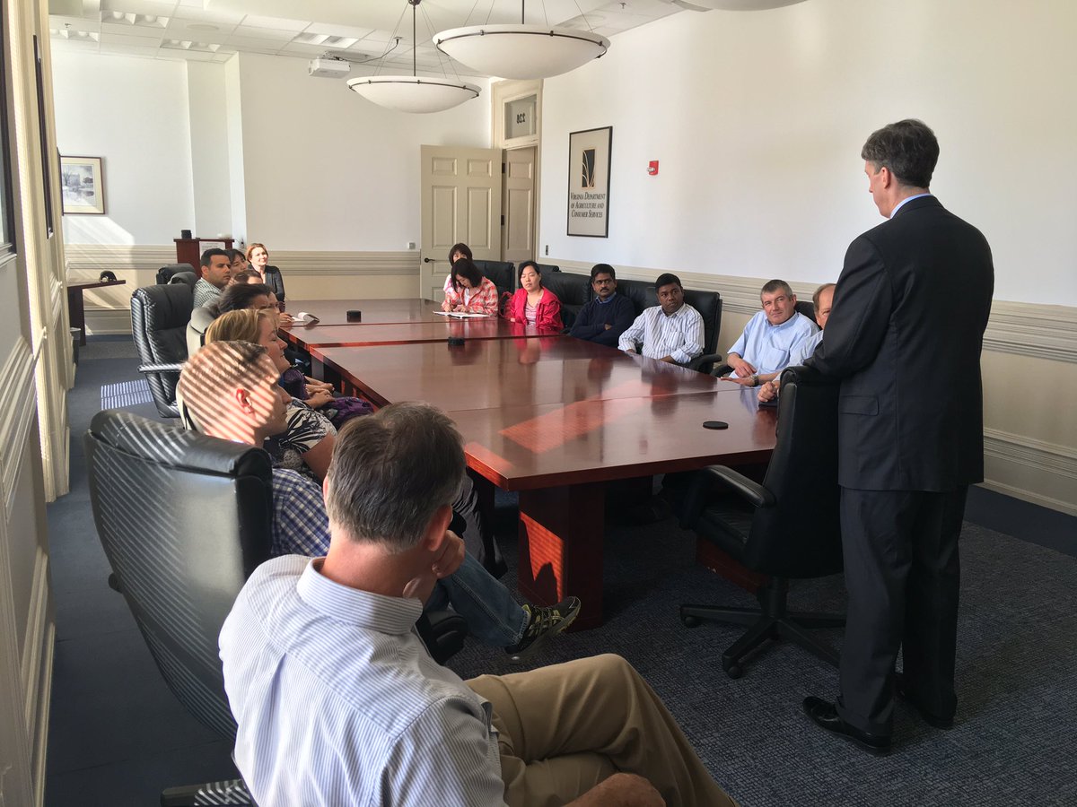 toddhaymore's tweet photo. Honored to welcome @USDAForeignAg Locally Employed Staff to VA talking #VAagriculture #VAforestry #VAexports https://t.co/VDKzKKbYOT