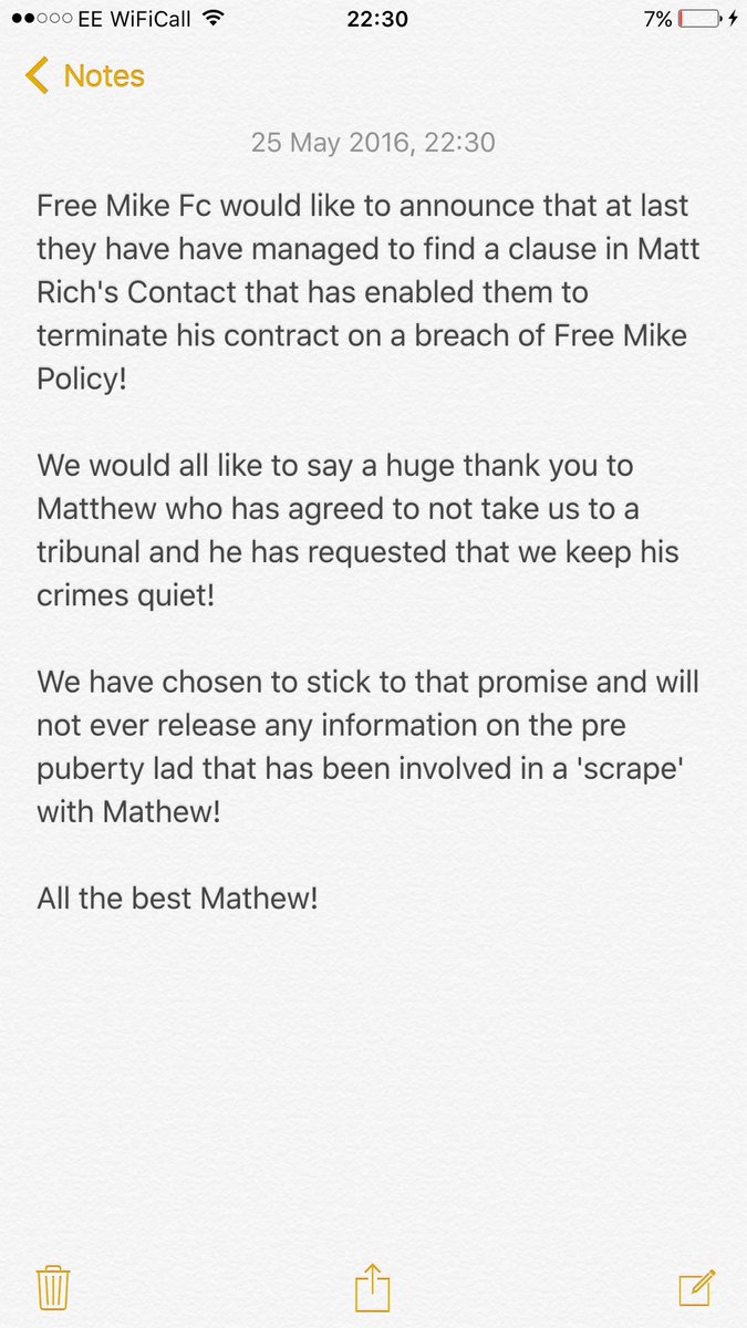 FreeMikeFC's tweet photo. Pushing out the deadwood! https://t.co/Cwm6OxkpOp
